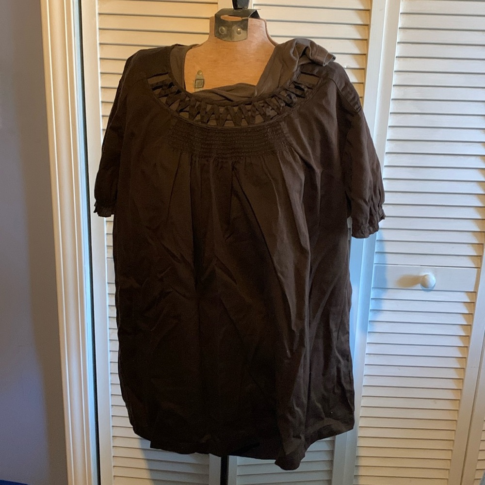 Apt 9 Woman. Brown Top
